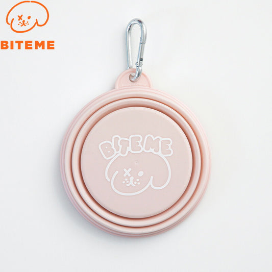 バイトミー BITE ME 携帯用折りたたみボウル パステル ピンク