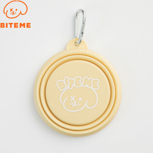 バイトミー BITE ME 携帯用折りたたみボウル パステル バター