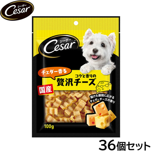 シーザー 犬用おやつ スナック チェダー香るコクと香りの贅沢チーズ 100g×36個セット【送料無料】 缶詰