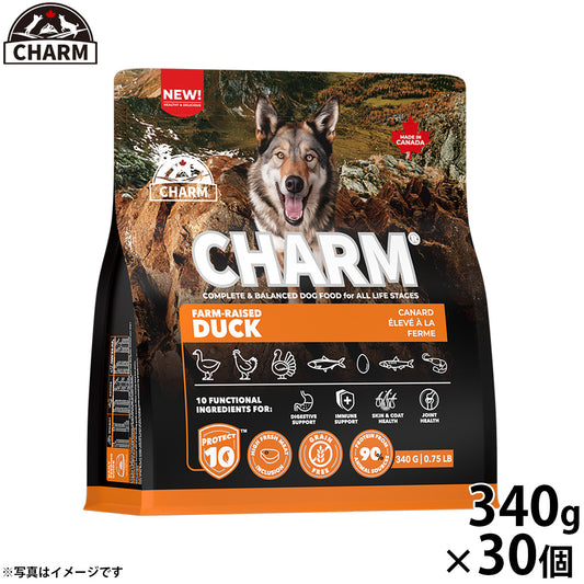 チャーム CHARM ファームレイズドダック ドッグフード グレインフリー 340g×30個
