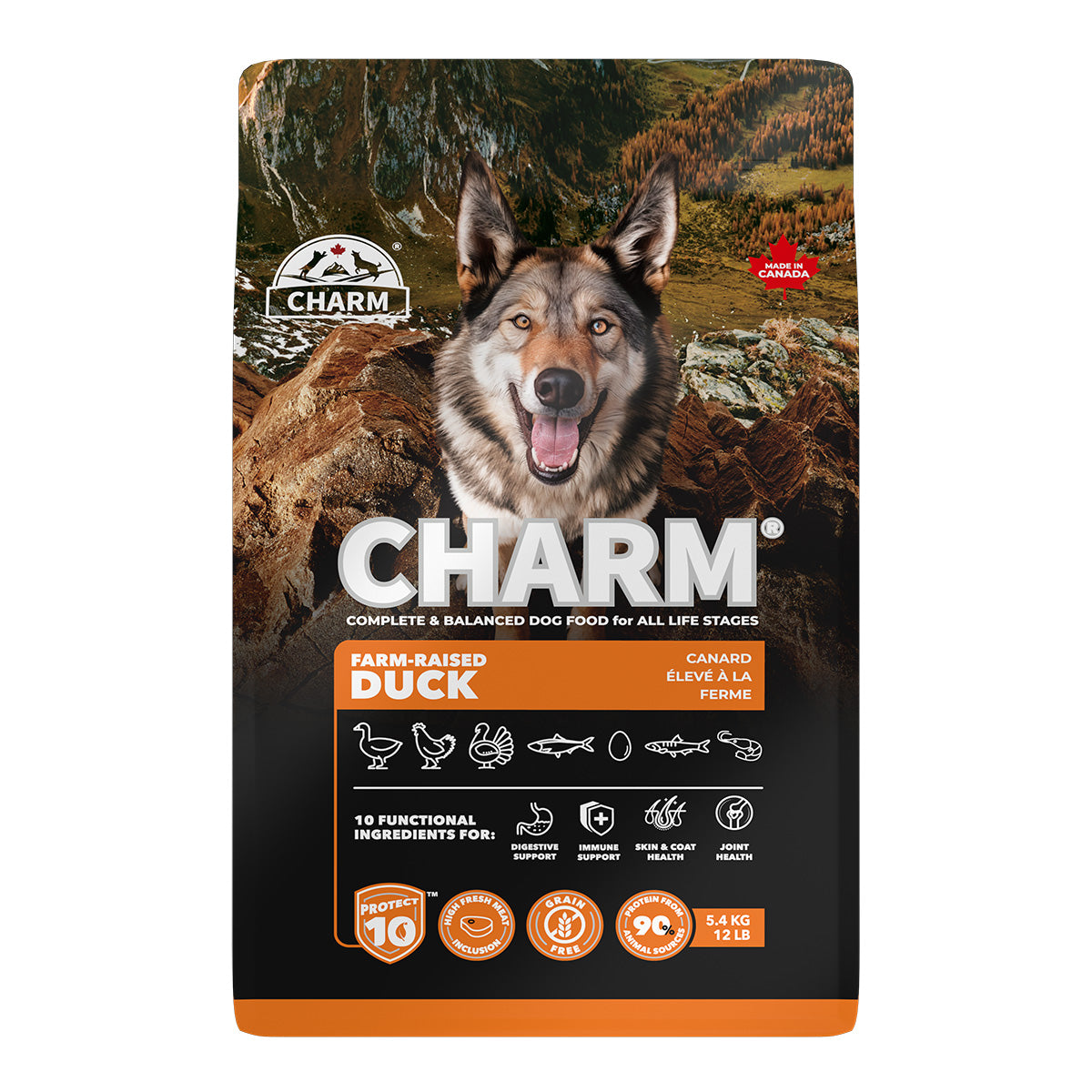 チャーム CHARM ファームレイズドダック ドッグフード グレインフリー 5.4kg