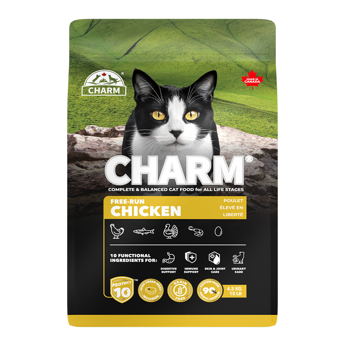 チャーム CHARM フリーランチキン キャットフード グレインフリー 4.5kg