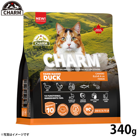 チャーム CHARM ファームレイズドダック キャットフード グレインフリー 340g