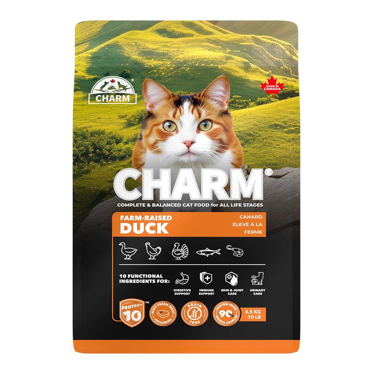 チャーム CHARM ファームレイズドダック キャットフード グレインフリー 4.5kg