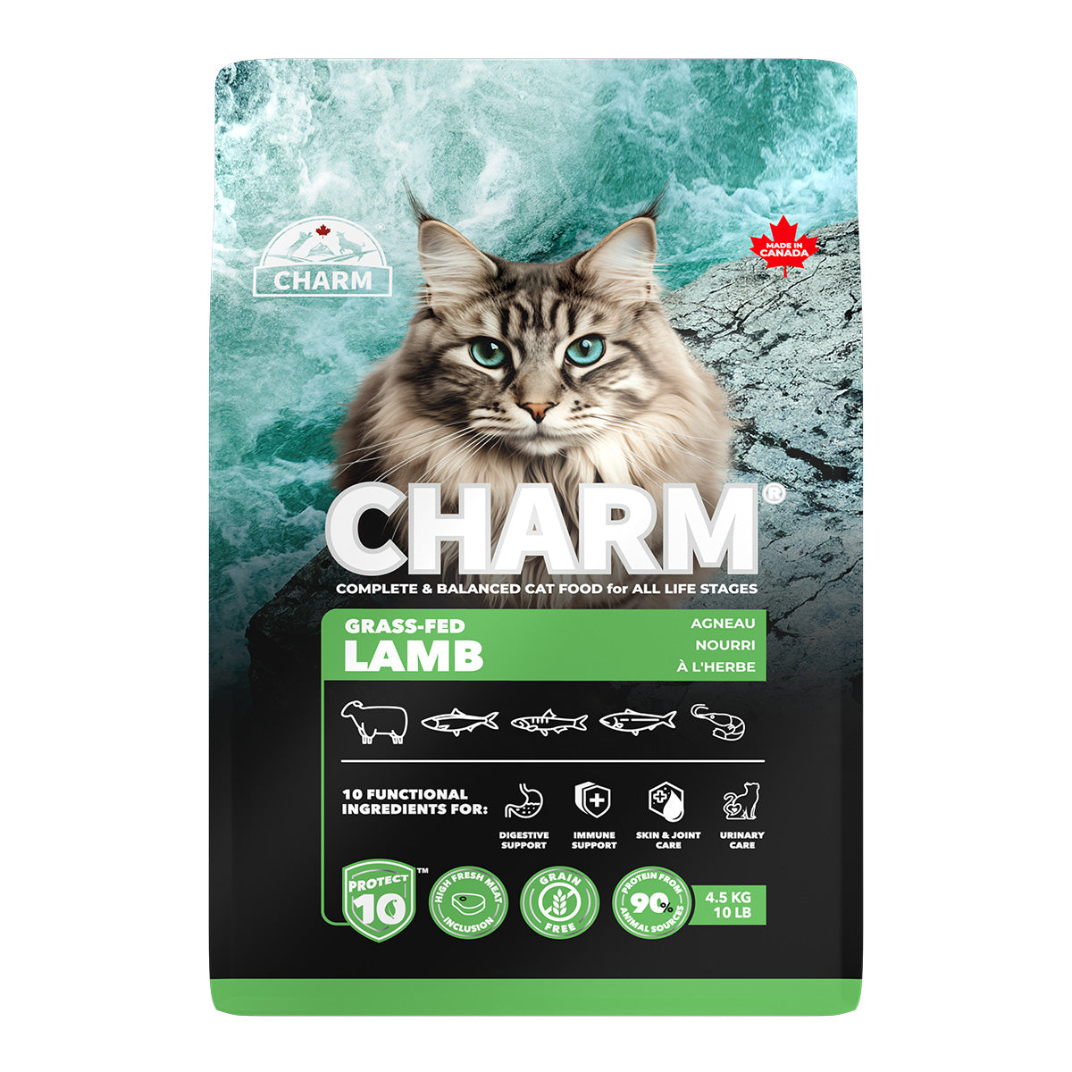 チャーム CHARM グラスフェッドラム キャットフード グレインフリー 4.5kg