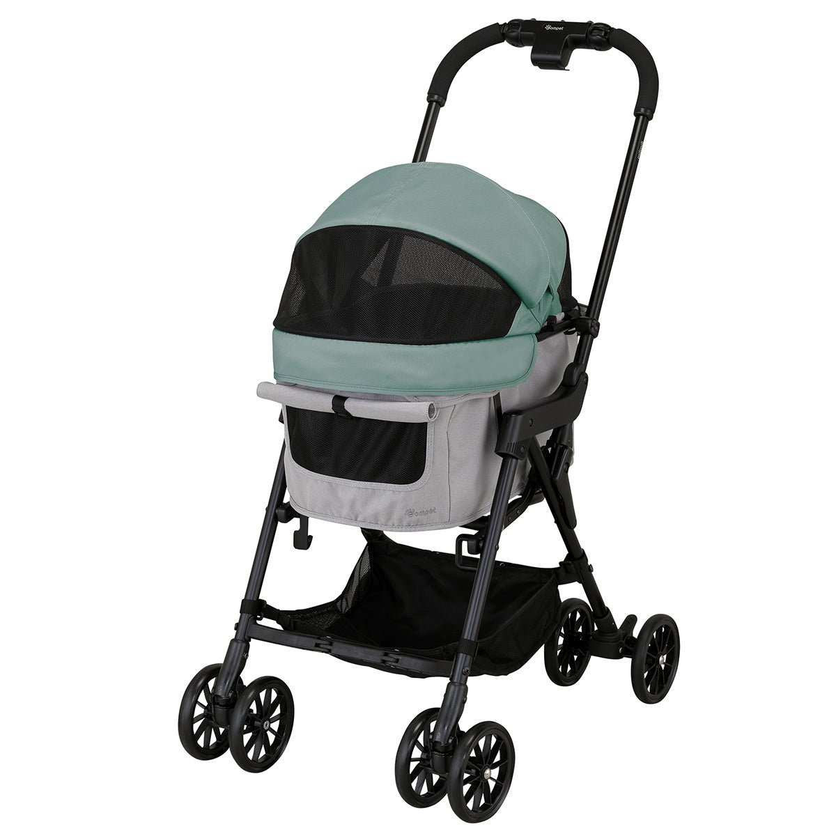 コンビ combi コムペット compet ミリミリ milimili ペットカート バギー ワイビオグリーンｘライト