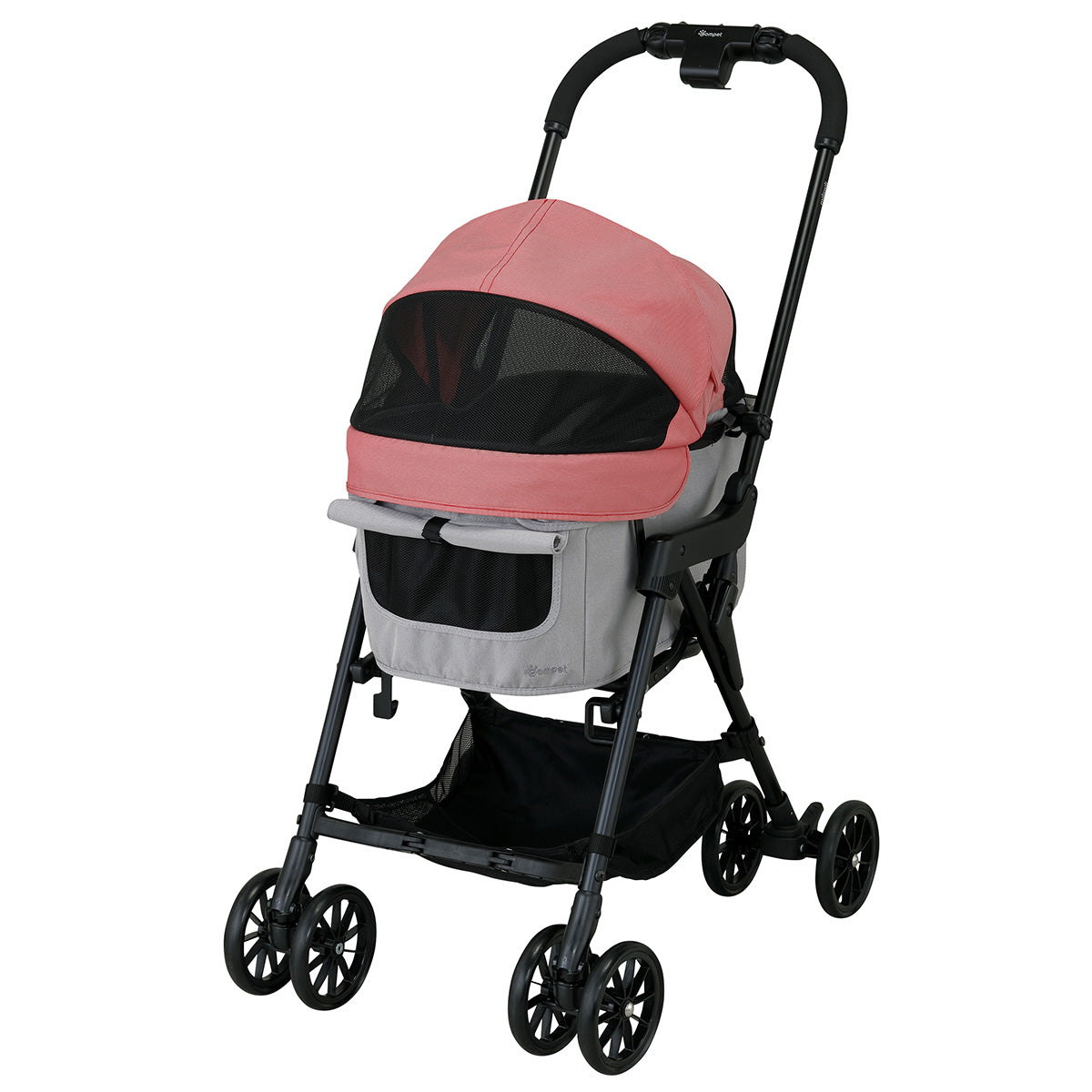 コンビ combi コムペット compet ミリミリ milimili ペットカート バギー サンセットレッドｘライト