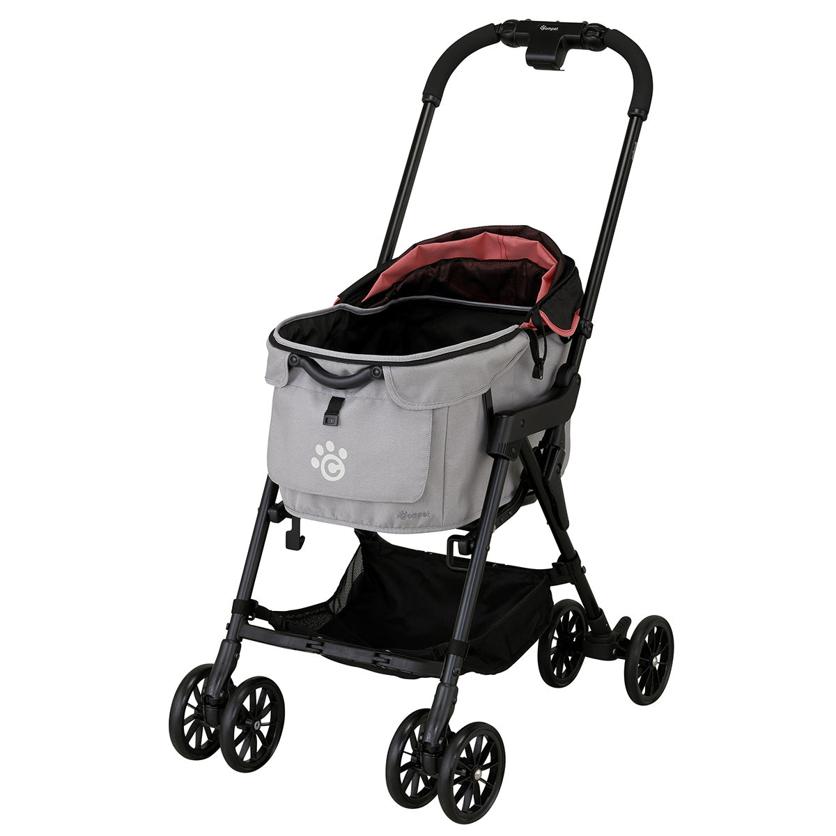 コンビ combi コムペット compet ミリミリ milimili ペットカート バギー サンセットレッドｘライト