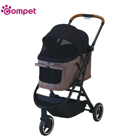 コムペット ペットカート ルルテイル マウナロアブラック×グレージュ