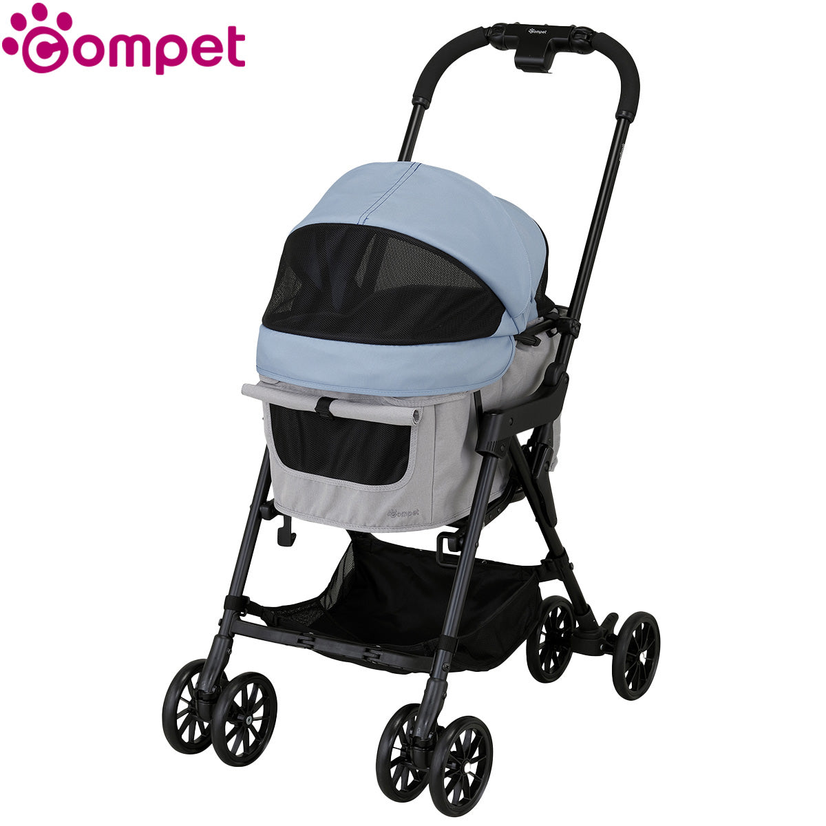 コンビ combi コムペット compet ミリミリ milimili ペットカート バギー マーメイドケーブブルーｘライト