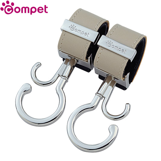 コムペット compet ペットカートフックBOX シルバーｘ合皮ラテベージュ