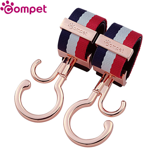 コムペット compet ペットカートフックBOX ピンクゴールドｘトリコロール