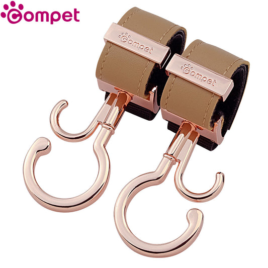 コムペット compet ペットカートフックBOX ピンクゴールドｘ合皮ミルクティー