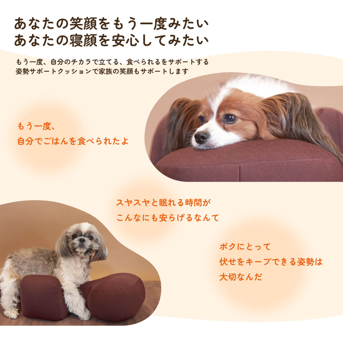 OneAid リラクッション 撥水カバーセット 中大型短足犬用 DL 本体：ブルー カバー：ピンク