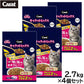 ペットライン キャラットミックス キャットフード 毛玉をおそうじ 2.7kg×4個セット