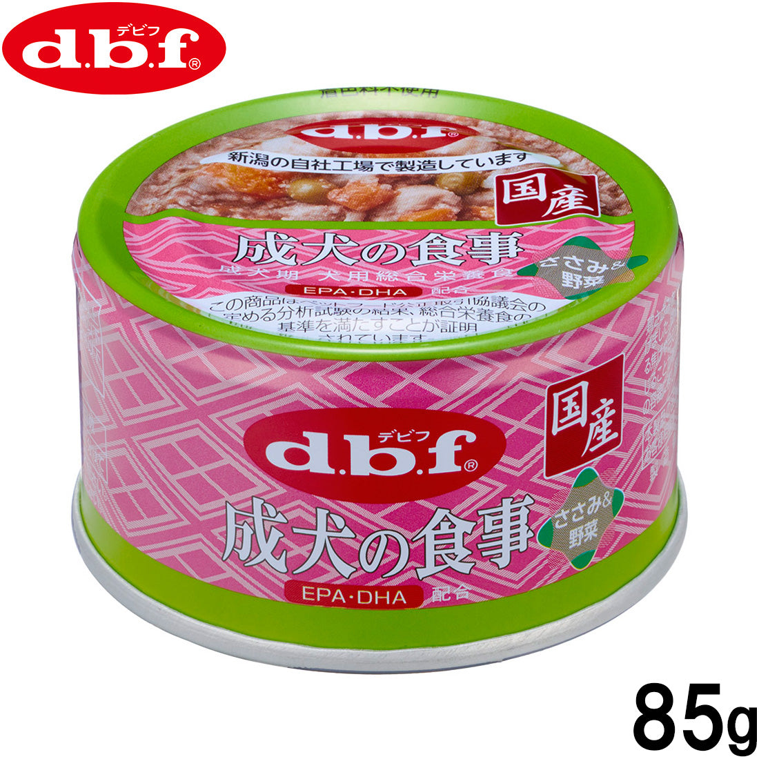 デビフ d.b.f ドッグフード 成犬の食事 ささみ＆野菜 85g 国産 犬