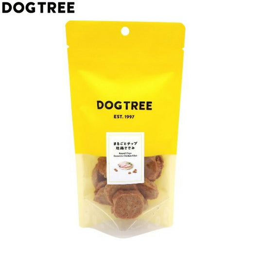 ドッグツリー 犬用おやつ まるごとチップ 地鶏ささみ M 約35g 国産 無添加