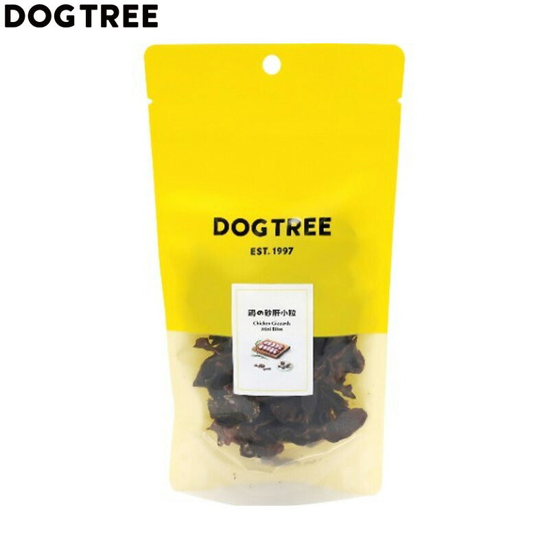 ドッグツリー 犬用おやつ 鶏の砂肝 小粒 M 約45g 国産 無添加