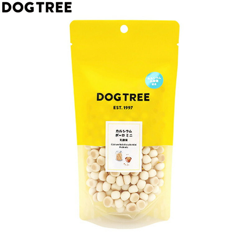 ドッグツリー 犬用おやつ カルシウムボーロ ミニ 乳酸菌 M 約100g 国産 無添加