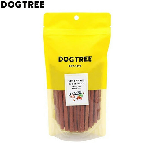 ドッグツリー 犬用おやつ うまうまスティック 鶏・まぐろ・にんじん 約170g 国産