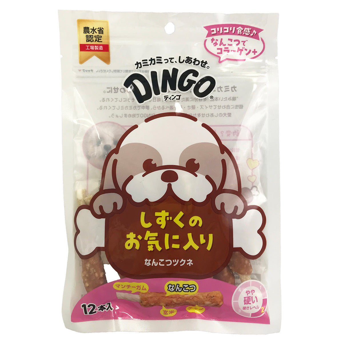 ディンゴ 犬用おやつ なんこつツクネ 12本 Dingo ガム 歯磨き デンタルケア ドッグトリーツ