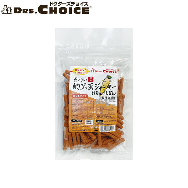 ドクターズチョイス 犬用おやつ 納豆菌ジャーキー お魚とにんじん カット 150g