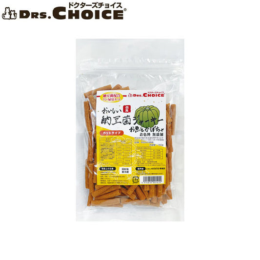 ドクターズチョイス 犬用おやつ 納豆菌ジャーキー お魚とかぼちゃ カット 150g