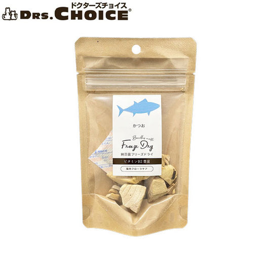 ドクターズチョイス 犬用おやつ 納豆菌フリーズドライ かつお 14g