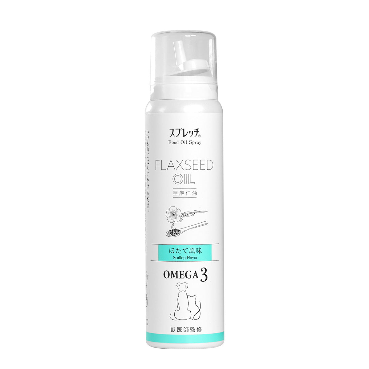 スプレッチ MINI ミニ 犬猫用 アマニ油 （ほたて風味） 60ml