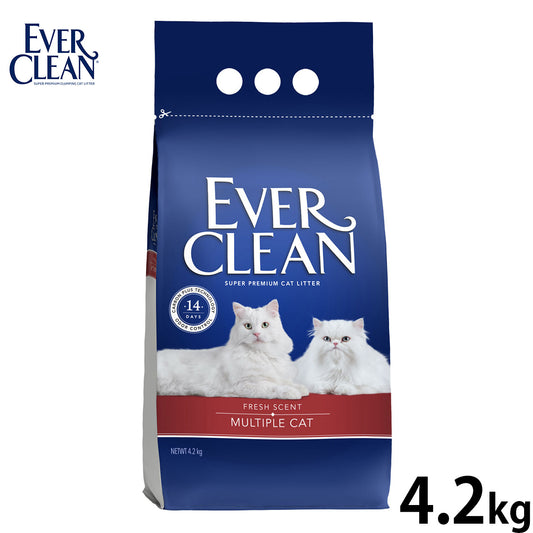 エバークリーン EVER CLEAN 多頭飼い用猫砂 芳香タイプ 4.2kg