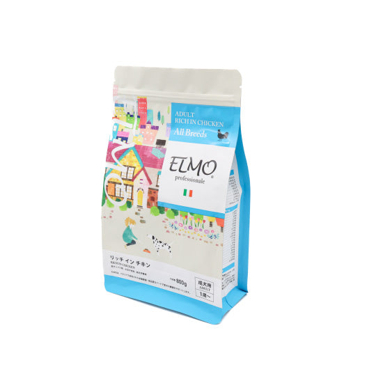 エルモ ELMO ドッグフード アダルト リッチインチキン プロフェッショナーレ 800g