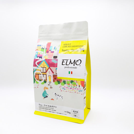 エルモ ELMO ドッグフード アダルト ラム・ライス＆ポテト プロフェッショナーレ 3kg