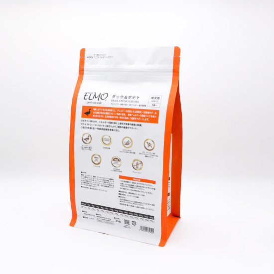 エルモ ELMO ドッグフード アダルト ダック＆ポテト （低GI） プロフェッショナーレ 3kg