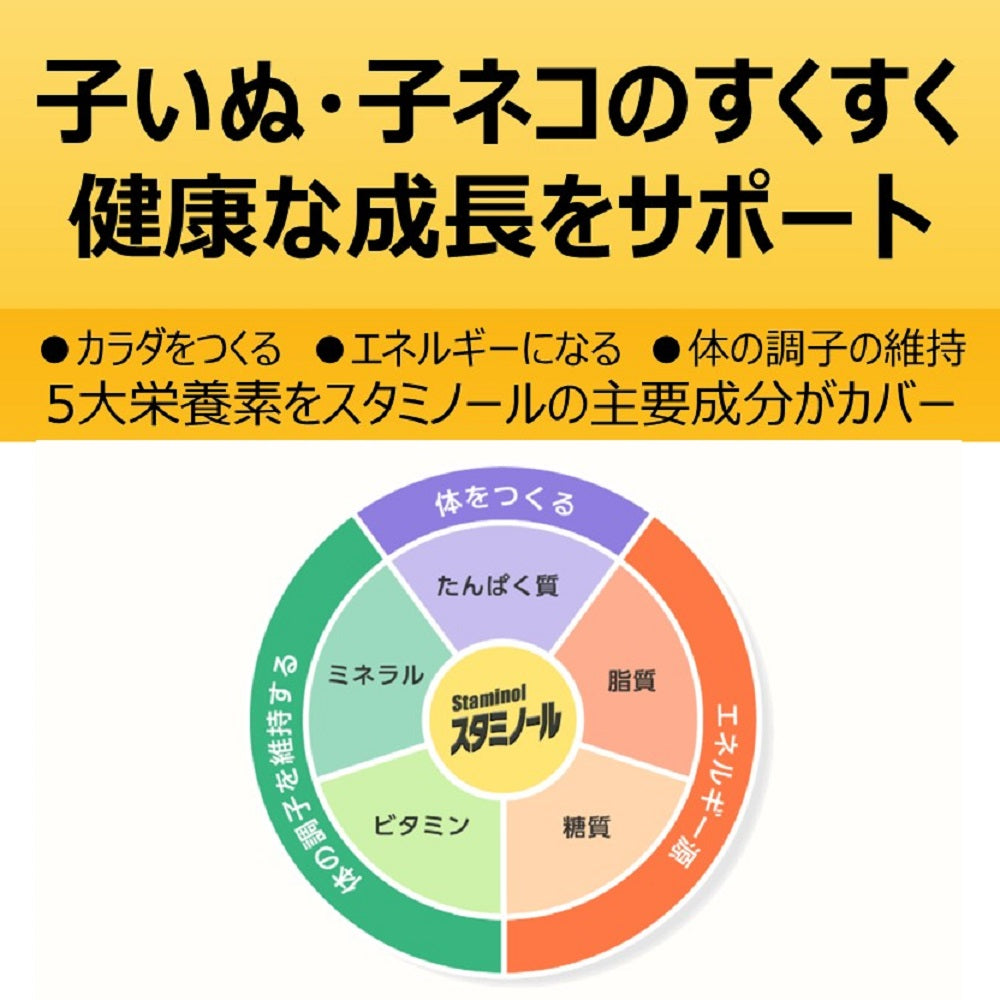 アース・ペット 猫用サプリメント スタミノール 子いぬ・子ねこ用 100g