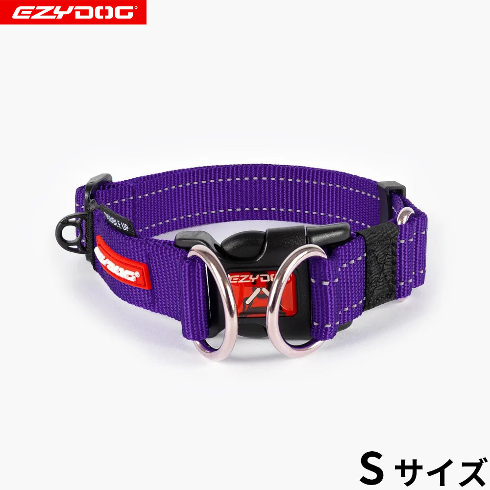 EZYDOG イージードッグ 首輪 ダブルロックカラー S パープル
