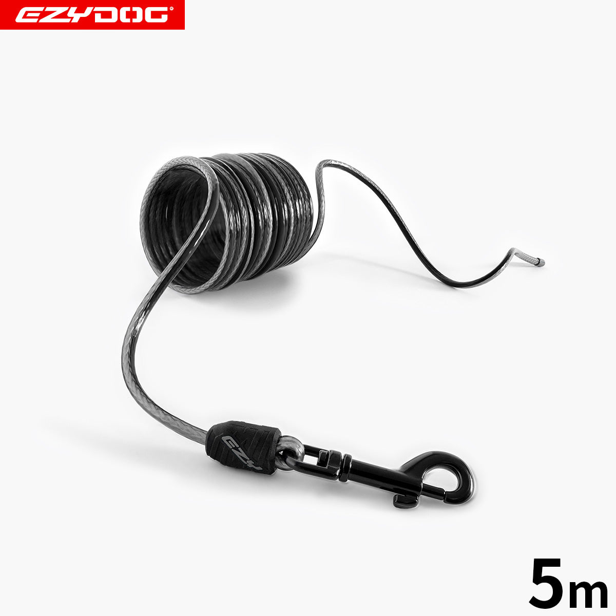 EZYDOG イージードッグ ロングリード トラック＆トレインスリムライン ブラック