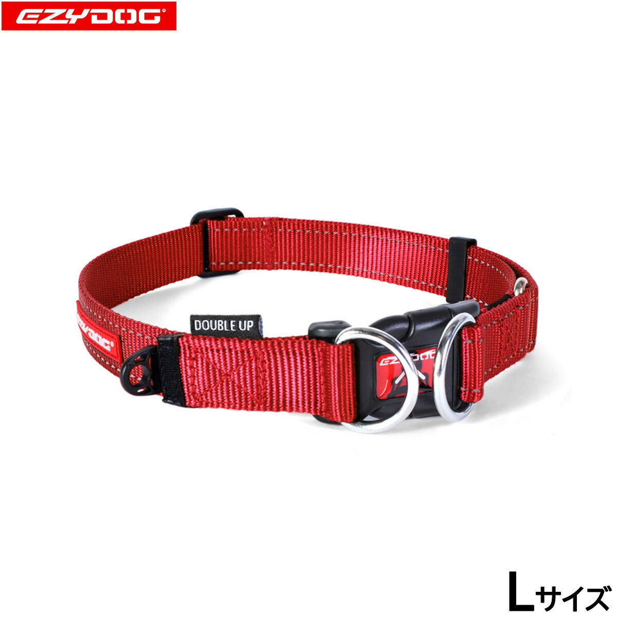 イージードッグ EZYDOG ダブルロックカラー L レッド