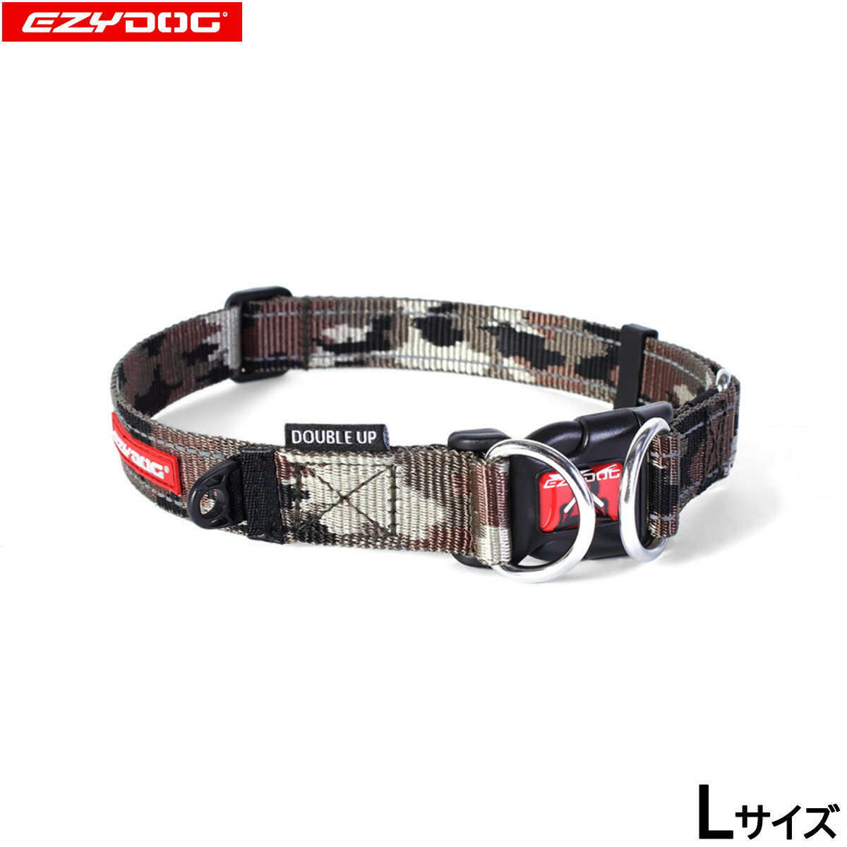 イージードッグ EZYDOG ダブルロックカラー L グリーンカモ
