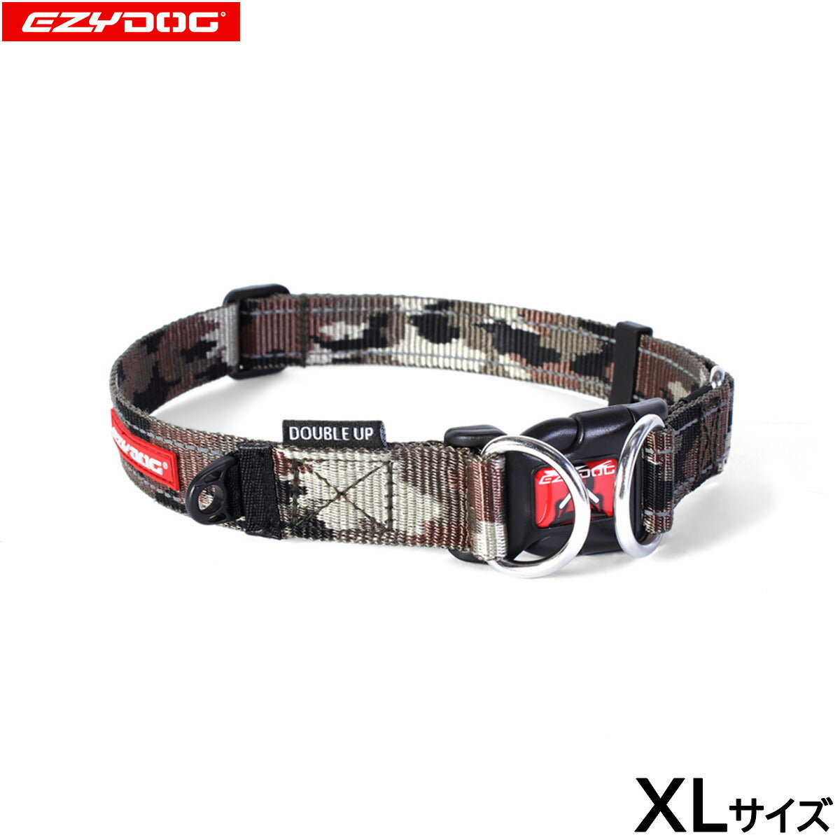 イージードッグ EZYDOG ダブルロックカラー XL グリーンカモ