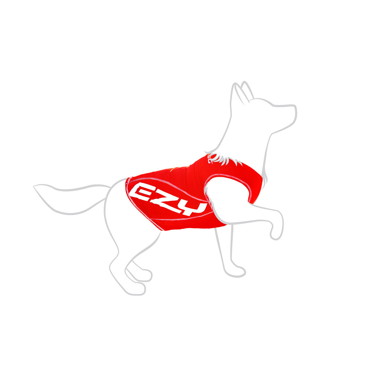 イージードッグ EZYDOG ドッグラッシュガード S レッド【送料無料】
