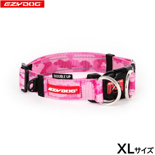 イージードッグ EZYDOG ダブルロックカラー XL ピンクカモ
