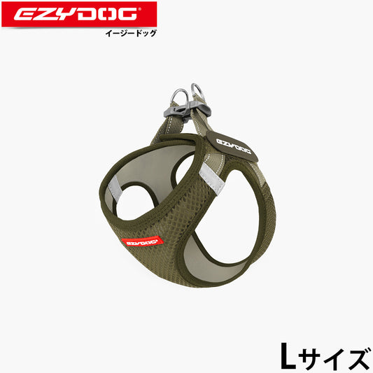 イージードッグ EZYDOG メッシュフィットハーネス L グリーン