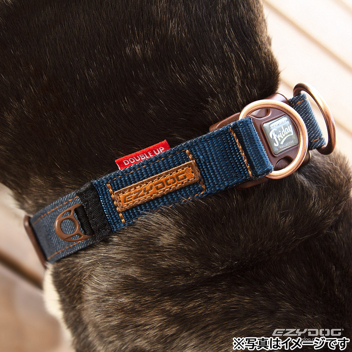 イージードッグ EZYDOG プレミアム デニム コレクション ダブルロックカラー XL デニム【送料無料】