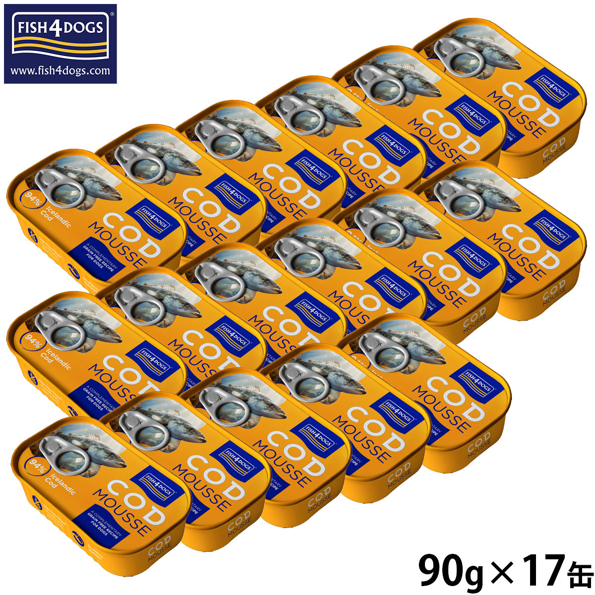 フィッシュ4ドッグ FISH4DOG タラムース ドッグフード 90g×17缶