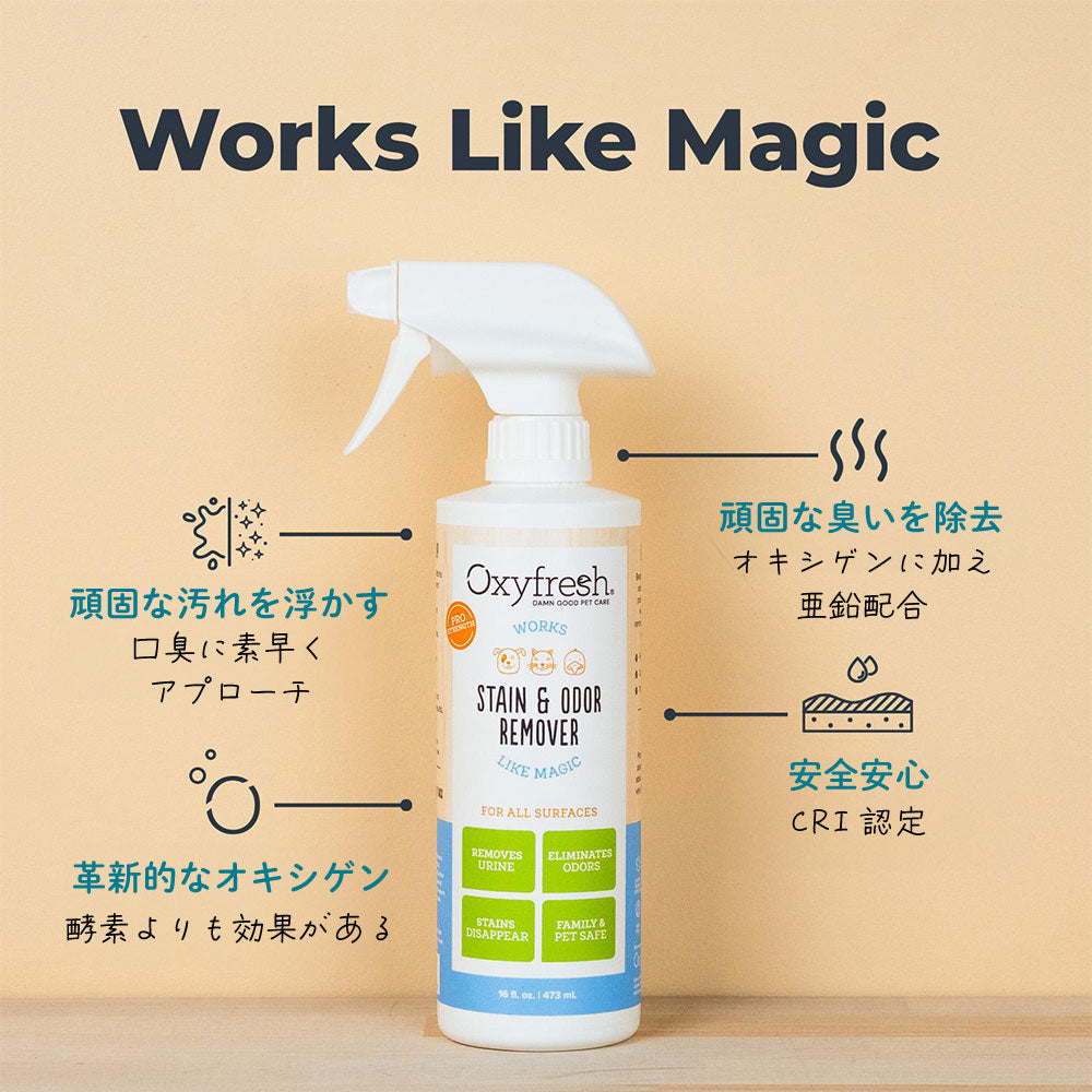 オキシフレッシュ Oxyfresh ステイン＆オーダークリーナー 473ml【送料無料】