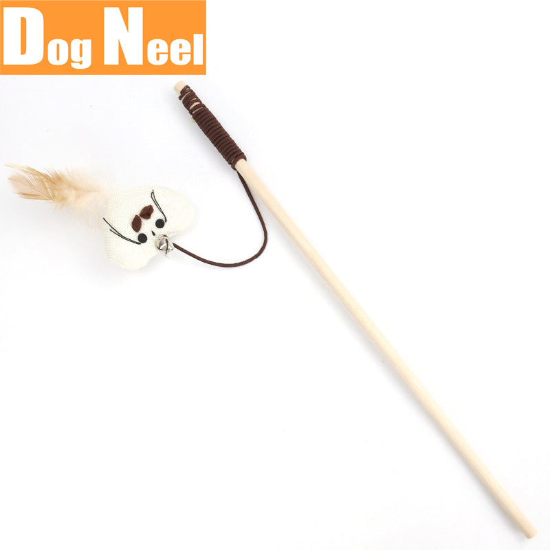 DOG NEEL ドッグニール 猫のおもちゃ 猫じゃらし 三角フェザー