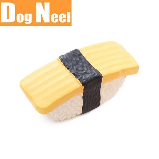 DOG NEEL ドッグニール 犬のおもちゃ 寿司 ラテックストイ 音笛付き たまご