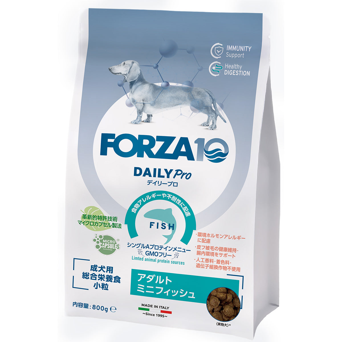 フォルツァ10 FORZA10 ドッグフード デイリープロ アダルトミニ フィッシュ 800g