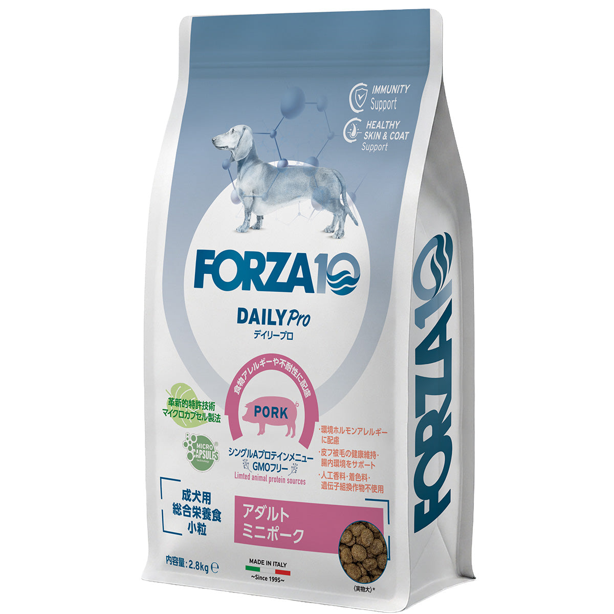 フォルツァ10 FORZA10 ドッグフード デイリープロ アダルトミニ ポーク 2.8kg