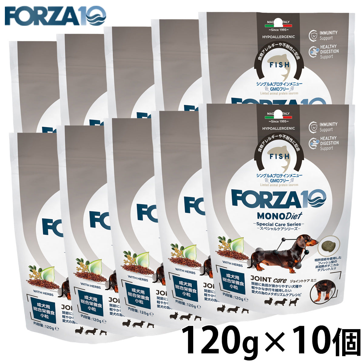 フォルツァ10 FORZA10 ドッグフード スペシャルケア ジョイント 120g×10個